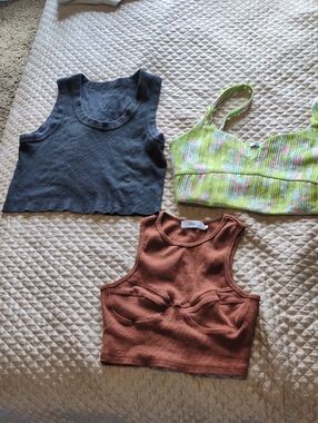 Zara, Brandy Melville & Adika Crop Tops